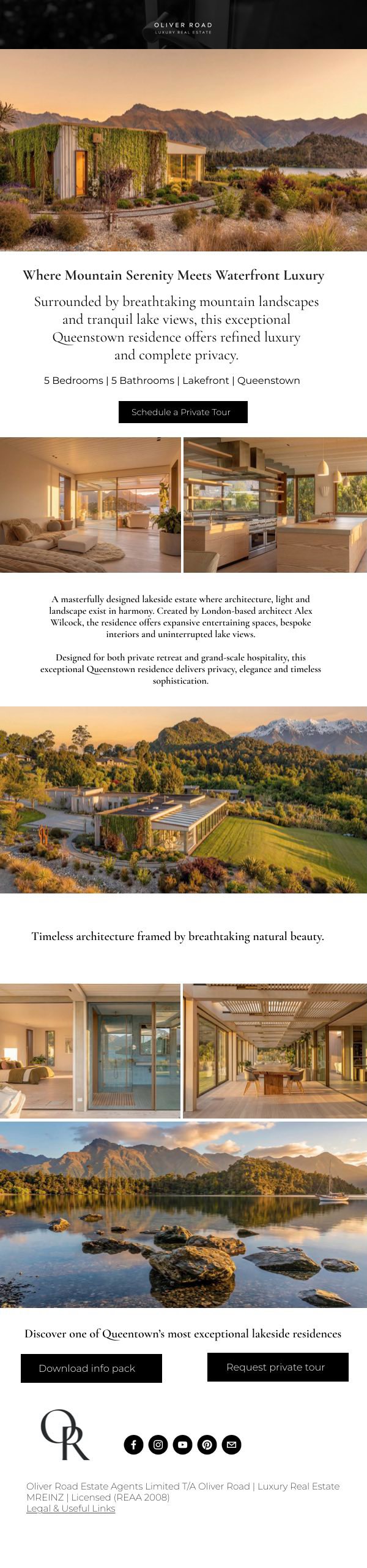 Oliver Road property launch email