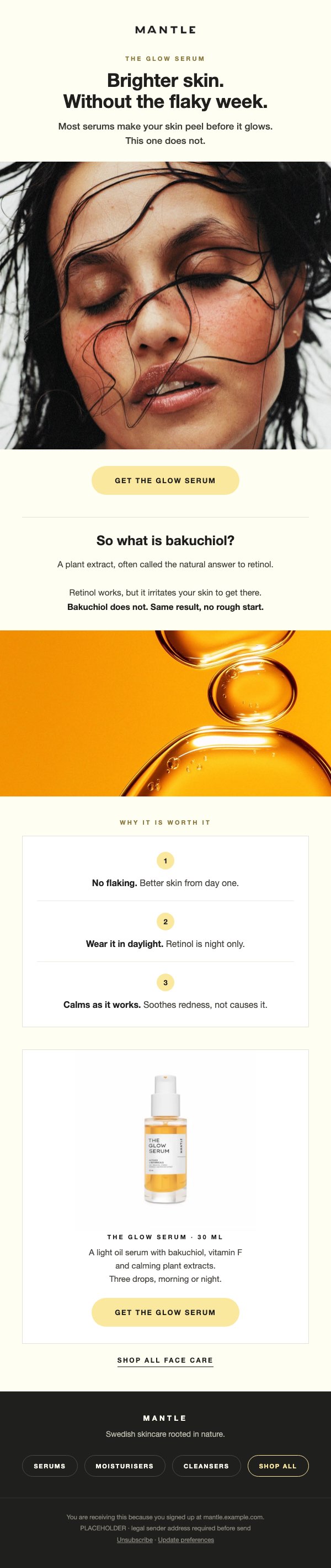 Mantle Glow Serum bakuchiol email
